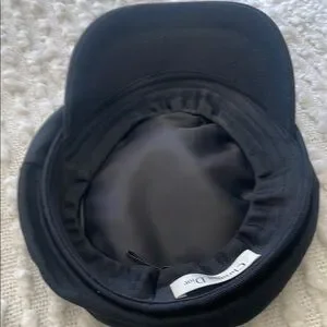 Dior | Accessories | Dior Navy Cap With Gold Logo | Poshmark display picture 2